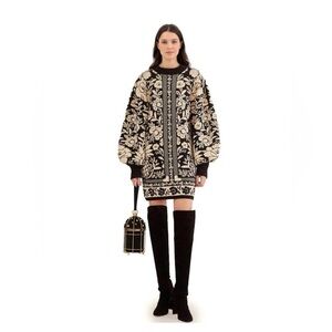 NWT Farm Rio Pineapple Garden Sweater Dress | Medium